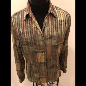 CAVIAR SzL Vertical Striped BLOUSE